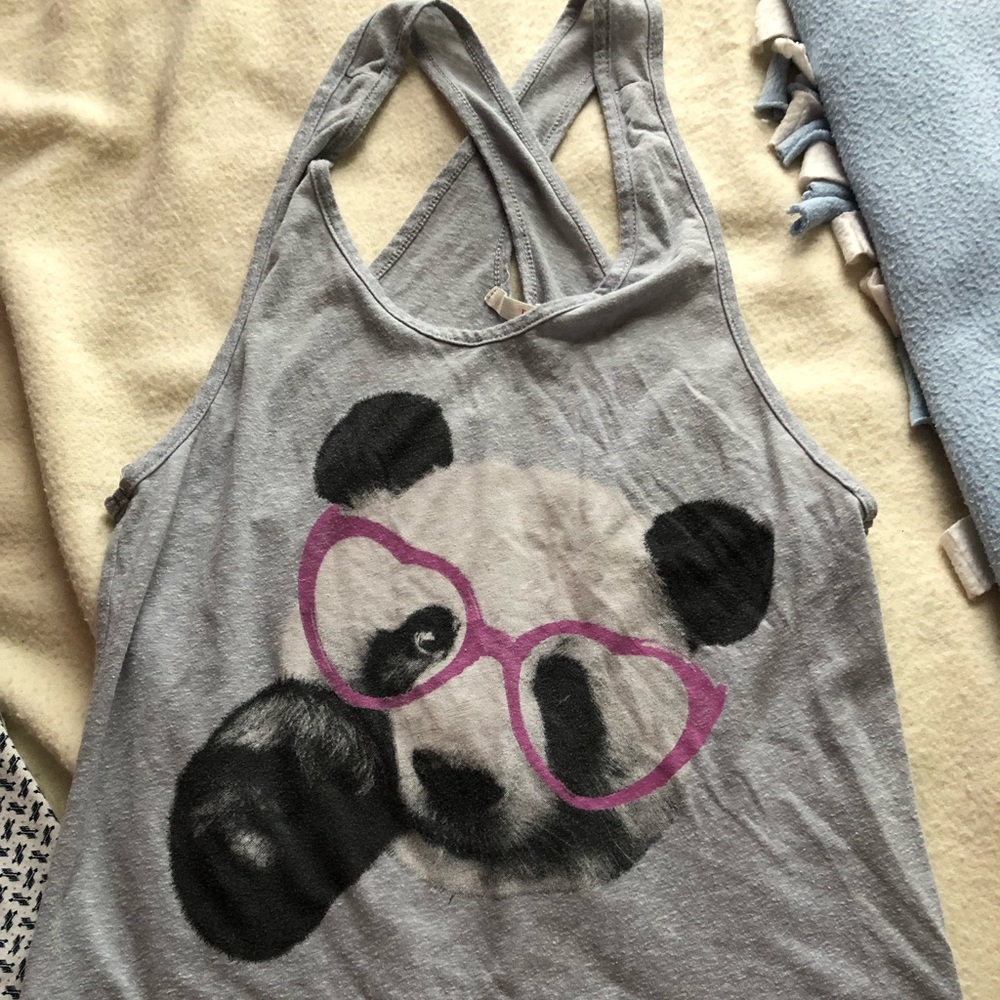 Cute panda tank